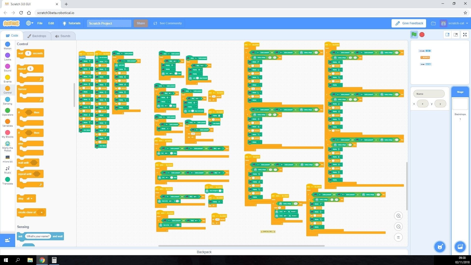 Scratch 3 - Micro:Bit and Marty