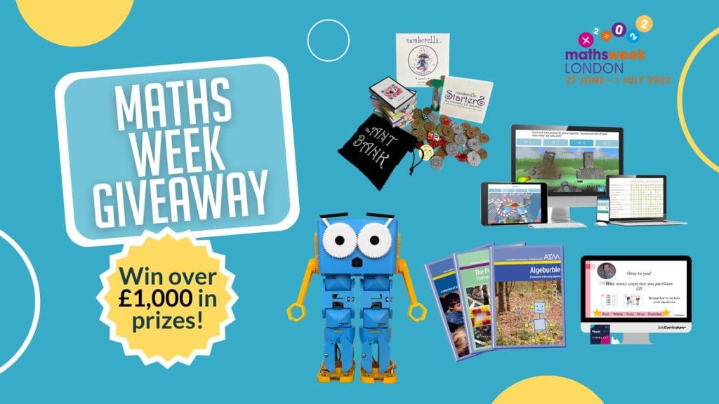 Maths week London giveaway banner