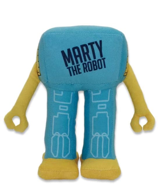 Marty the Robot Soft Toy Back